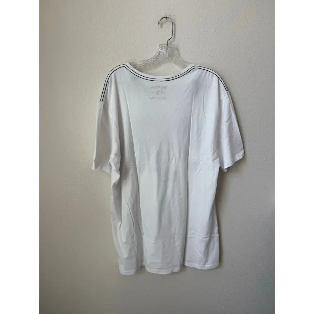 True Religion Men’s Buddha Checks Crew Neck T-Shirt Size XXL